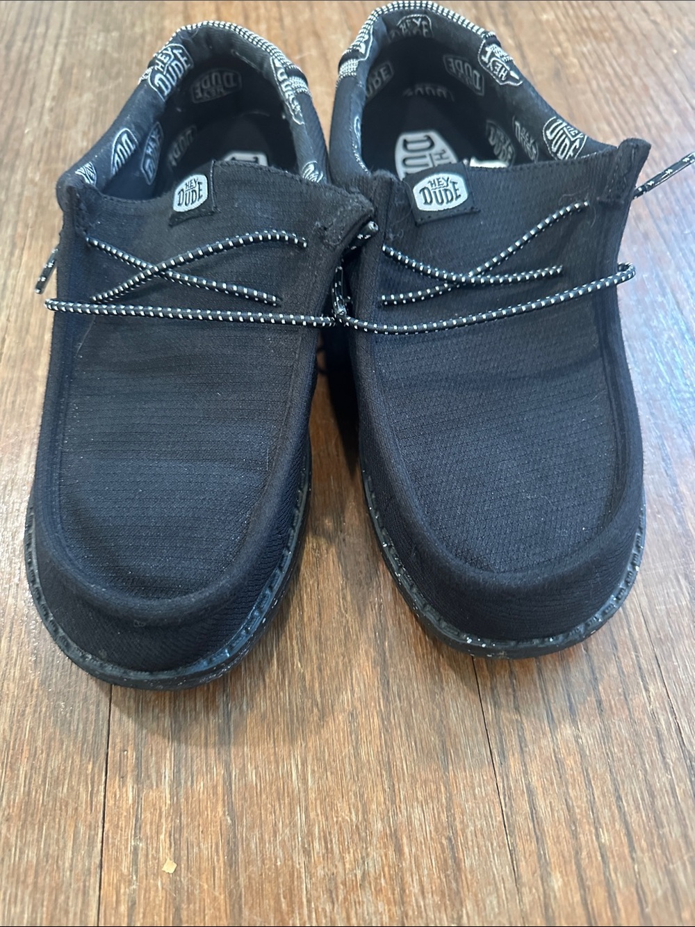 Hey Dude Kids Black Slip-On Casual Sneakers